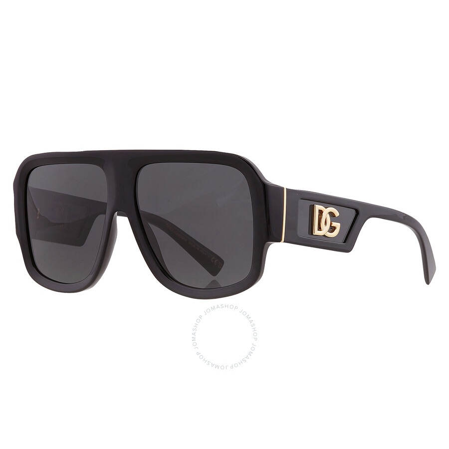 Dolce and Gabbana Dark Gray Square Men's Sunglasses DG4401 501/87 58 - 3