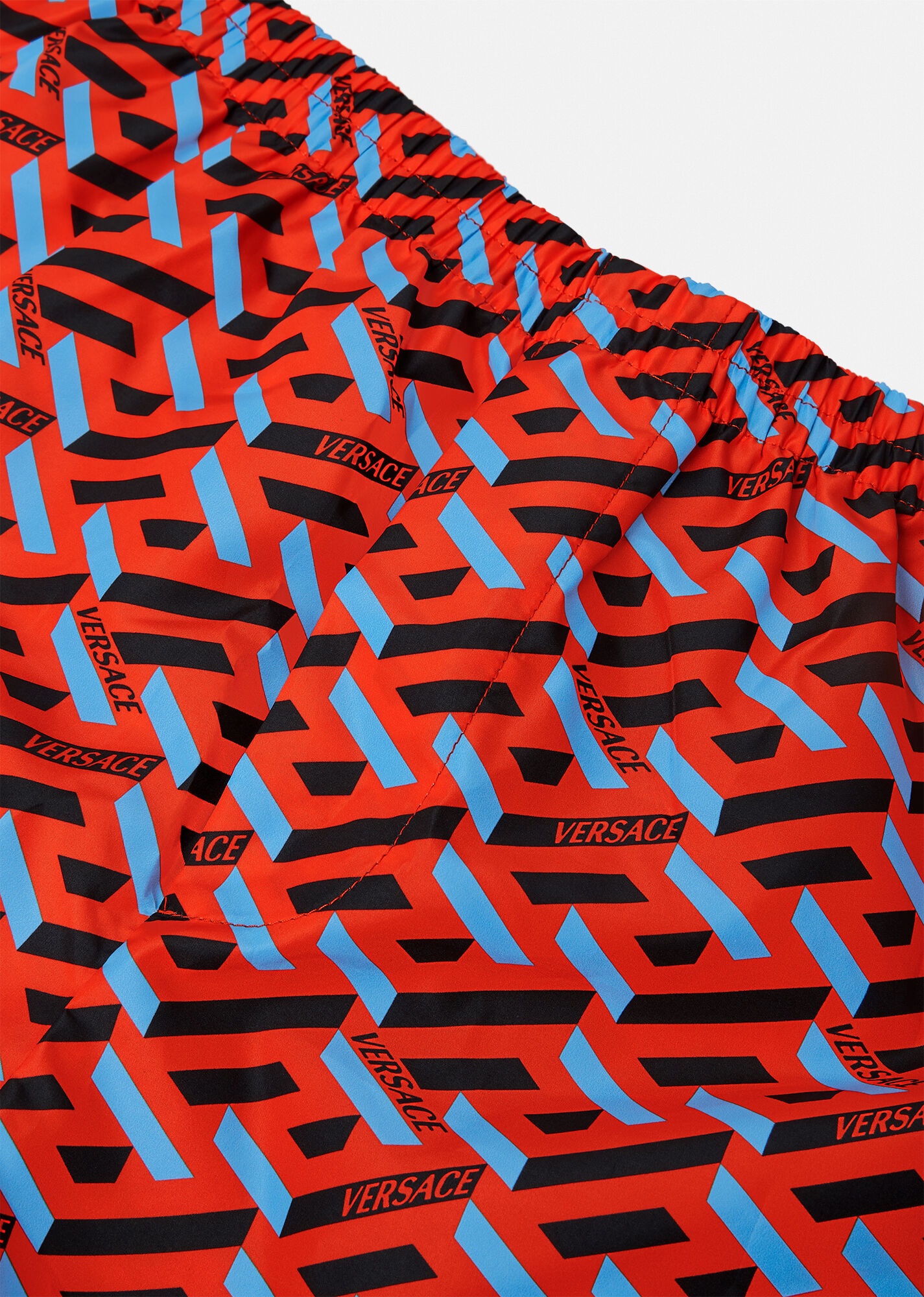 Greca Signature Print Beach Shorts - 2