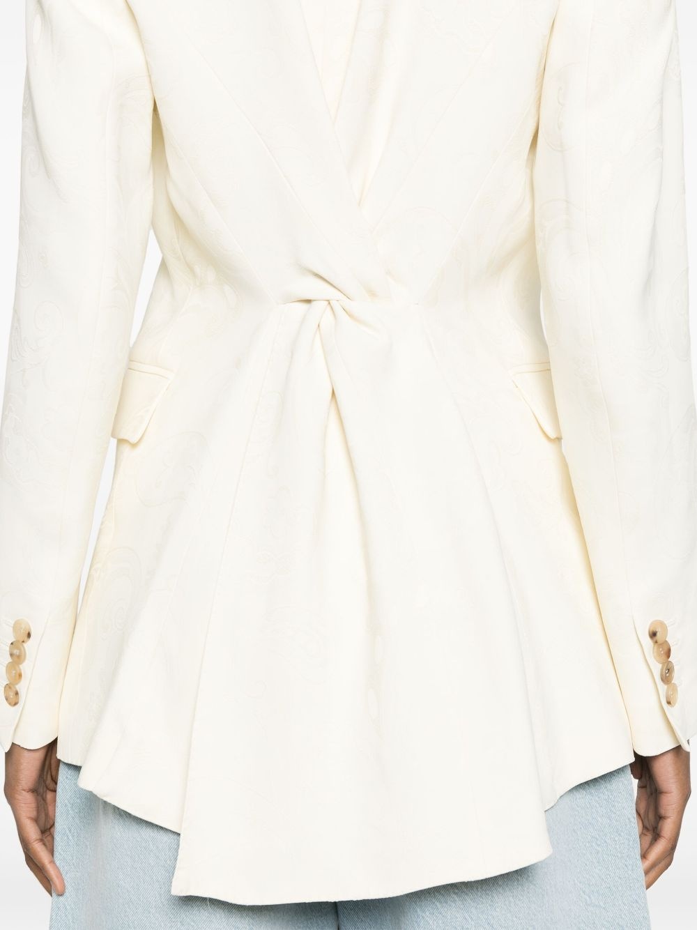 paisley-jacquard blazer - 5