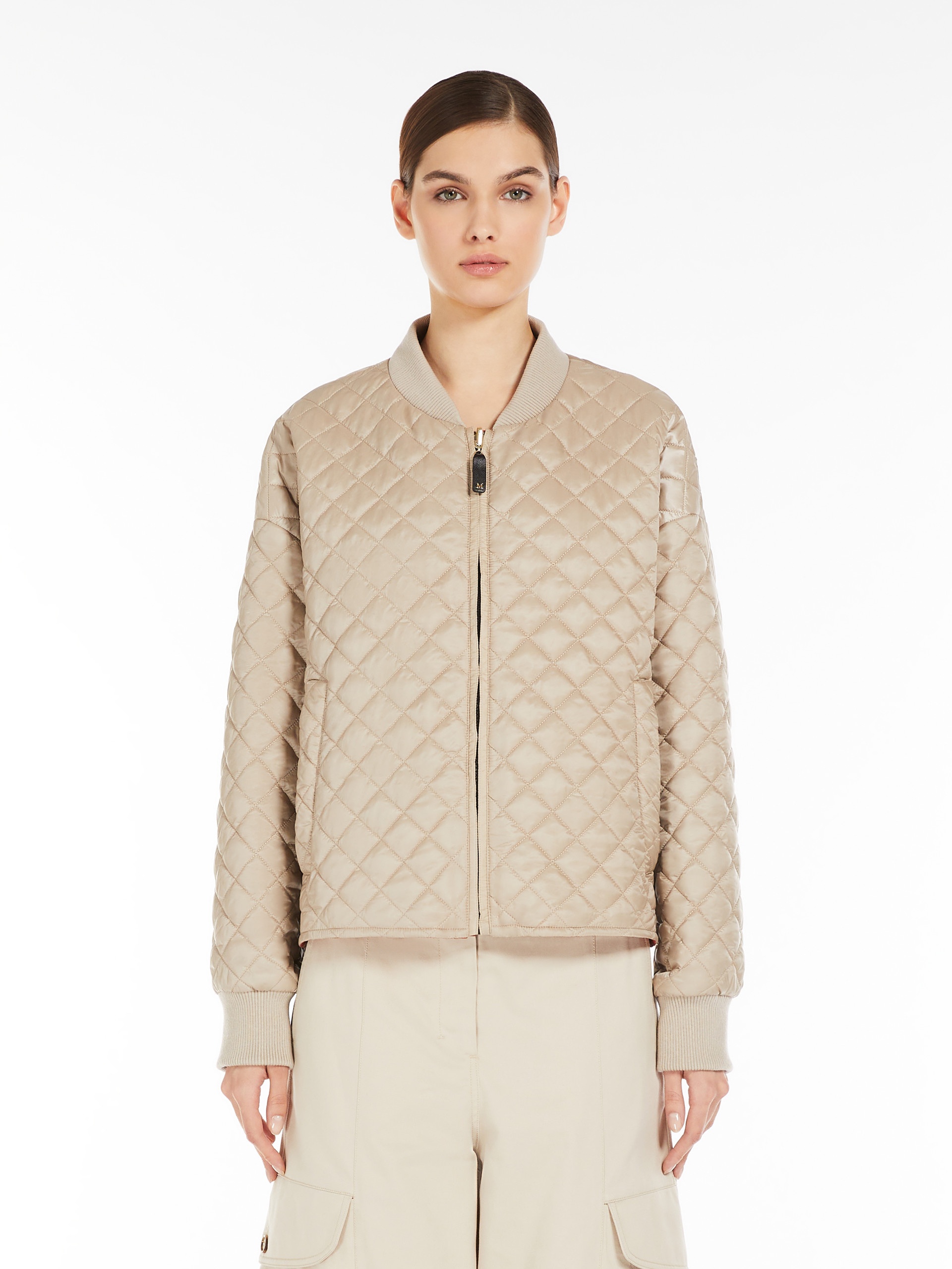 LICIA Reversible water-repellent canvas padded bomber jacket - 3