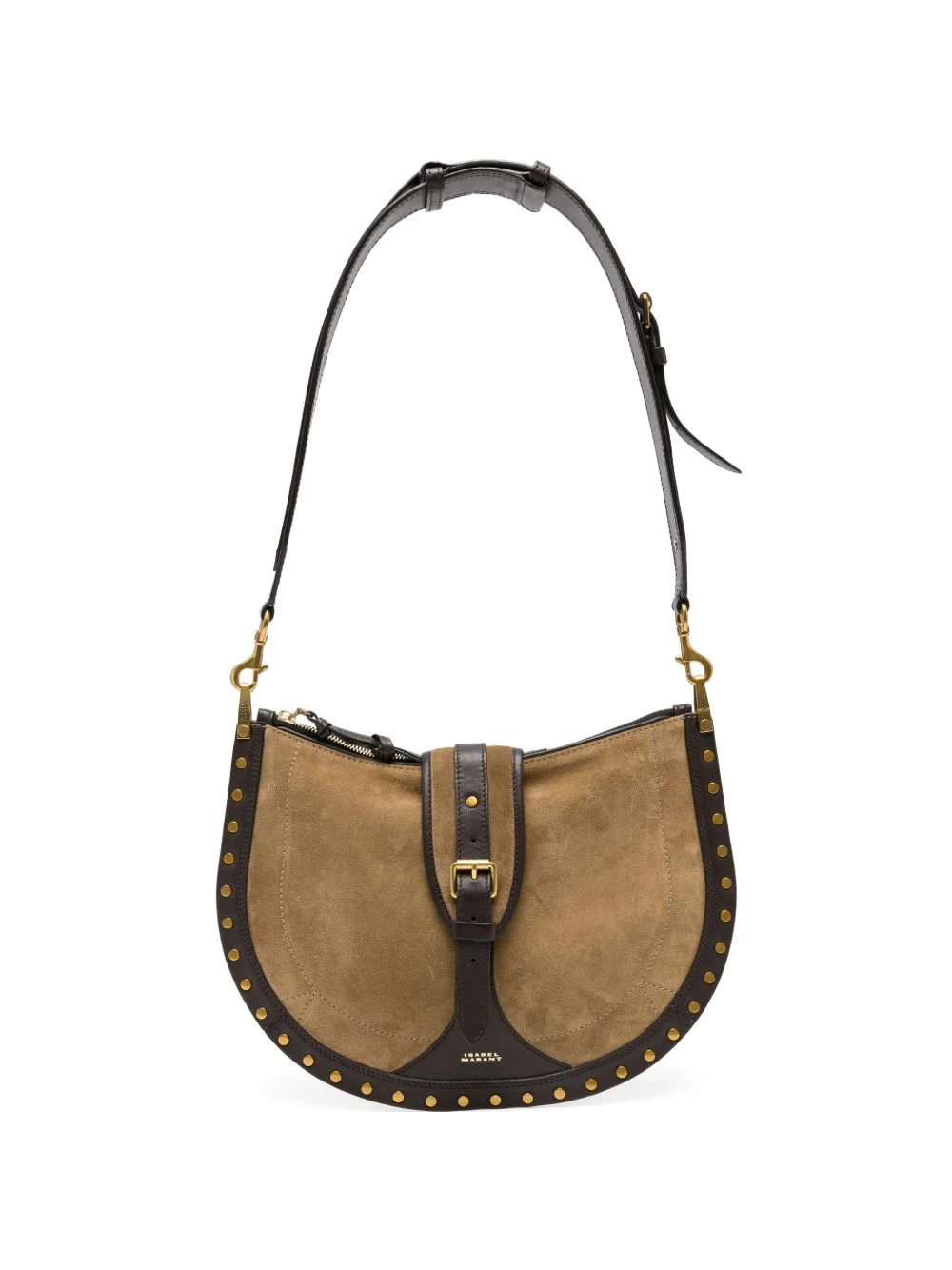 Oskan buckle leather shoulder bag - 1