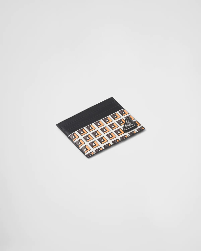 Prada Printed leather card holder outlook