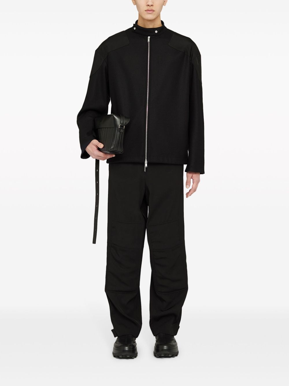 zip-up biker jacket - 2