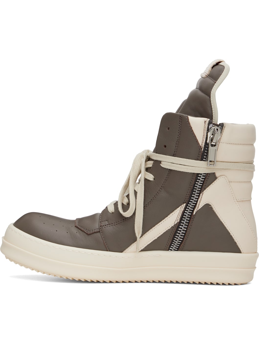 Gray & Off-White Hollywood Geobasket Sneakers - 3