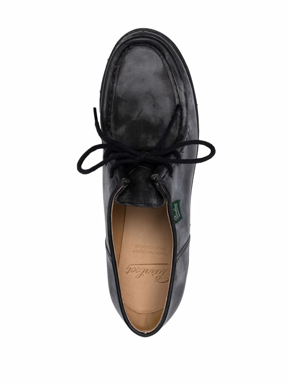 distressed Derby shoes - 4