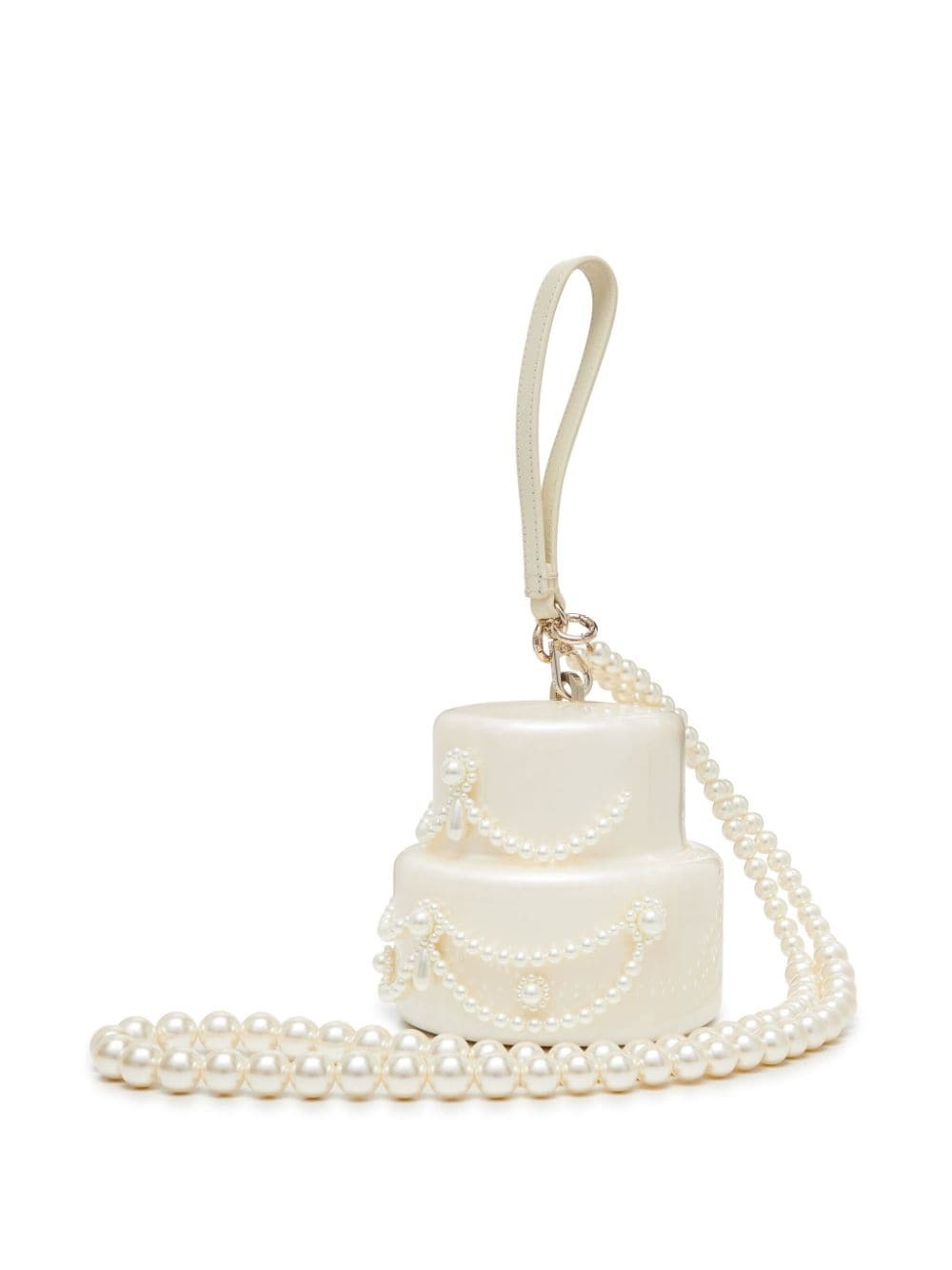 pearl-embellished cake mini bag - 3