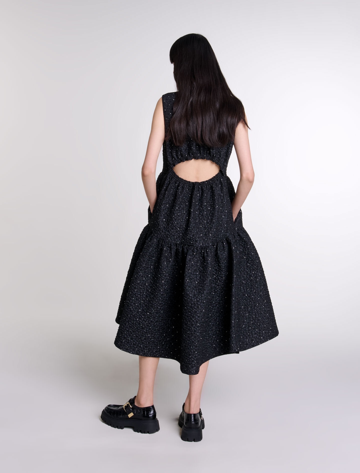 Rhinestone maxi dress - 4