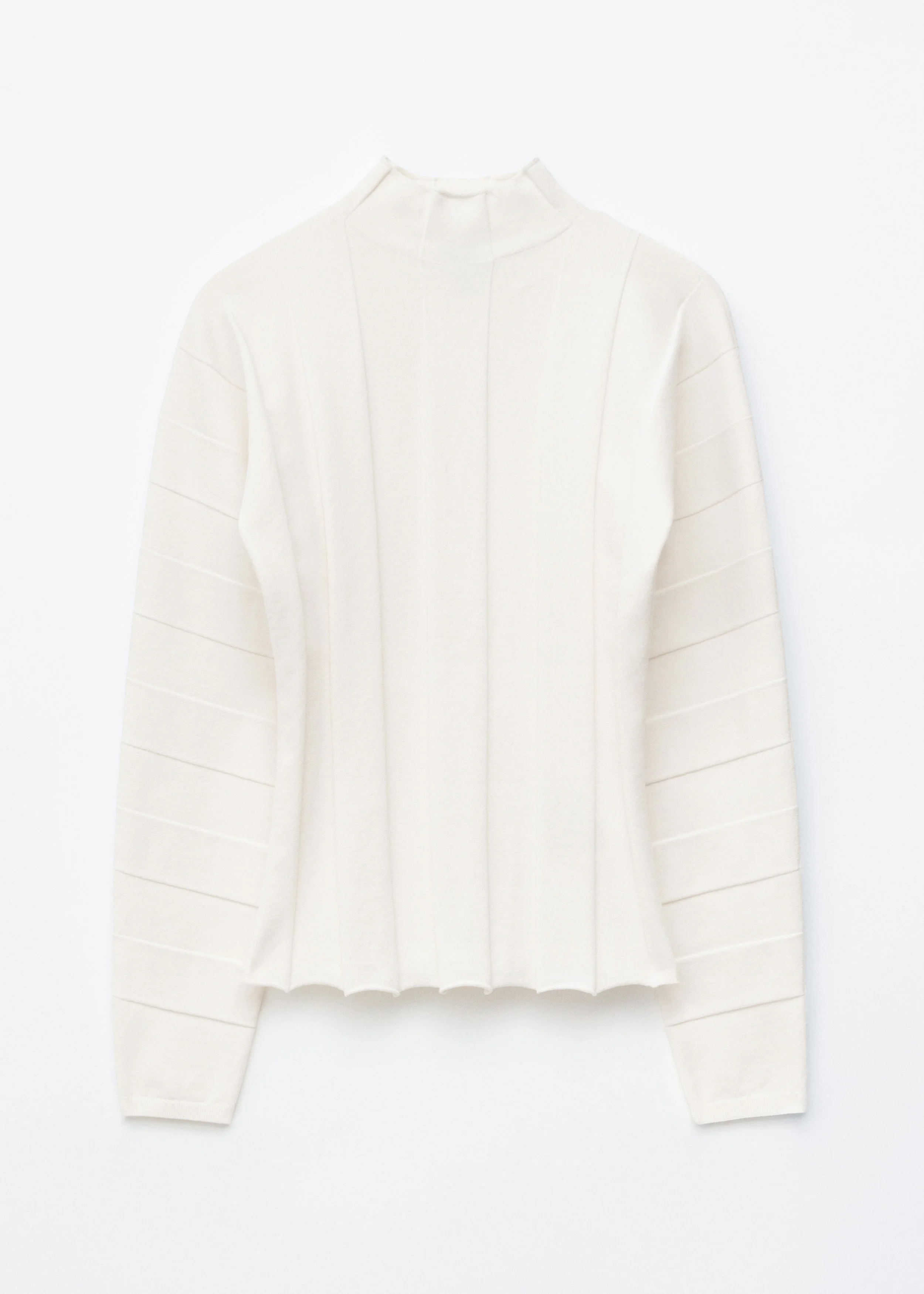 Ribbed Mock-Neck Top - 1