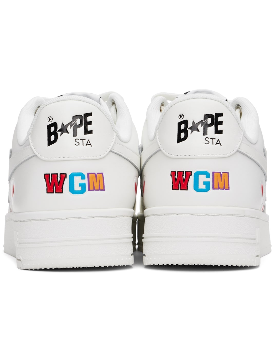 White STA Shark Sneakers - 2