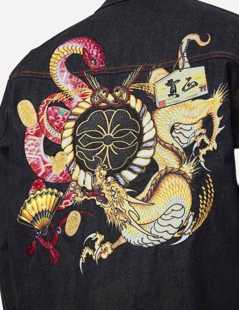 2024 Limited Edition Year of the  Snake Relax Fit Denim Jacket 12