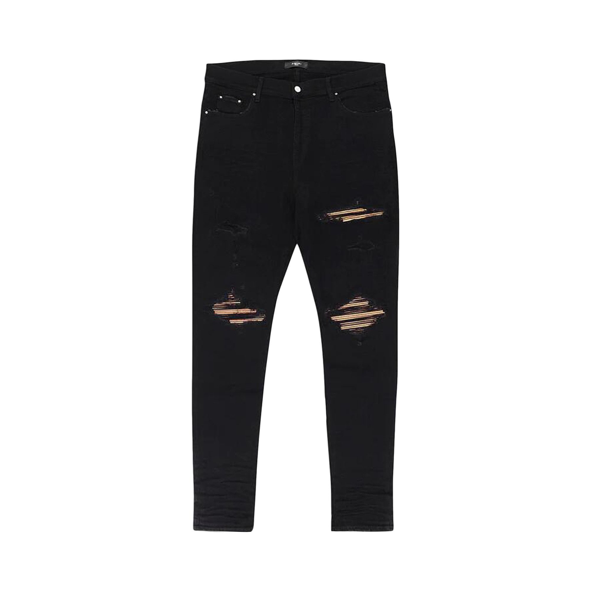 Amiri MX1 Skinny Jeans 'Black/Gold' - 1