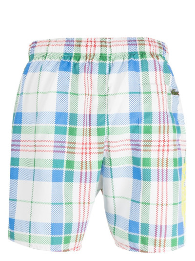 LACOSTE check-pattern swim shorts outlook