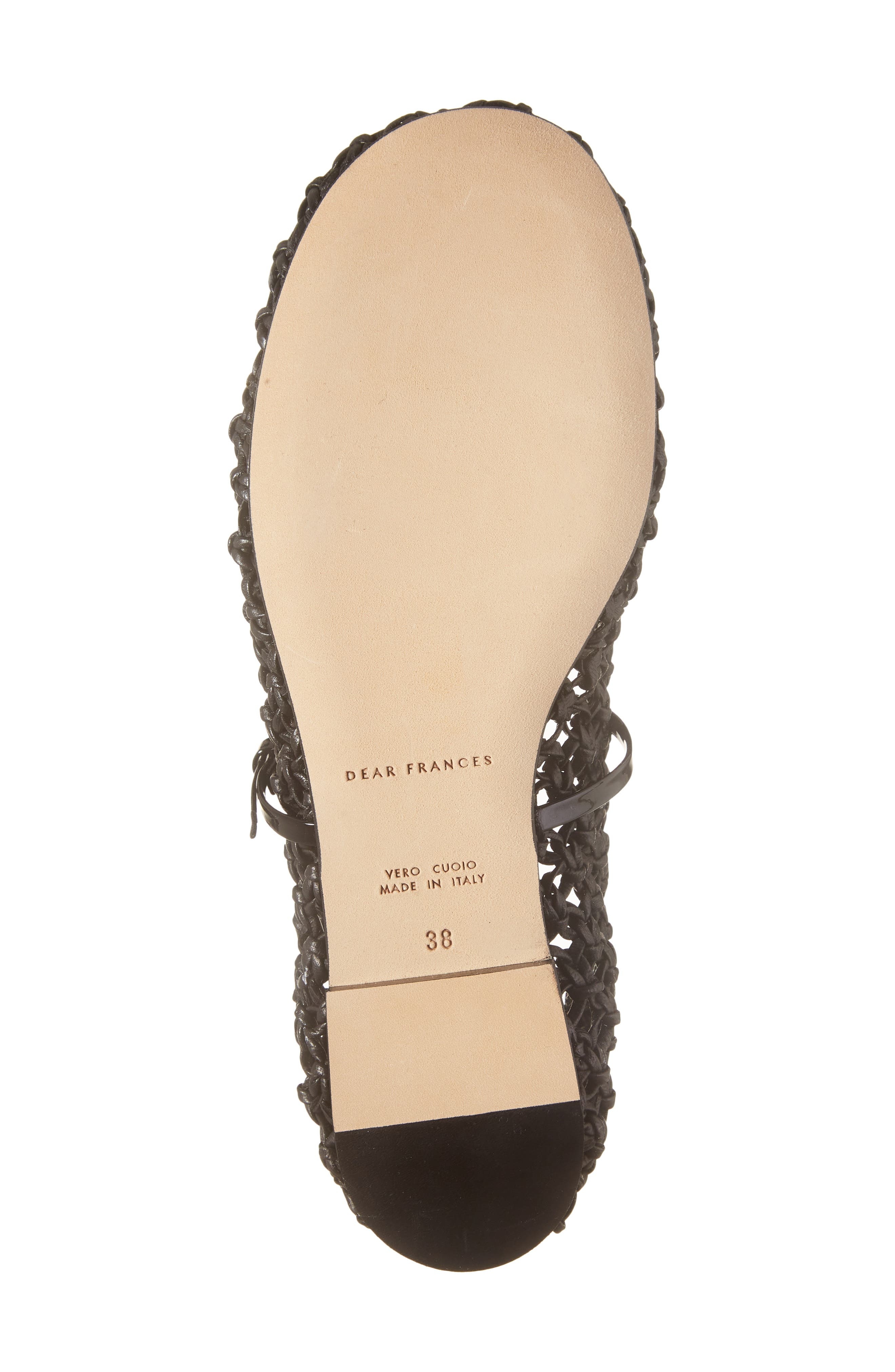 Dear Frances Balla Weave Mary Jane Flat in Black Weave at Nordstrom - 7