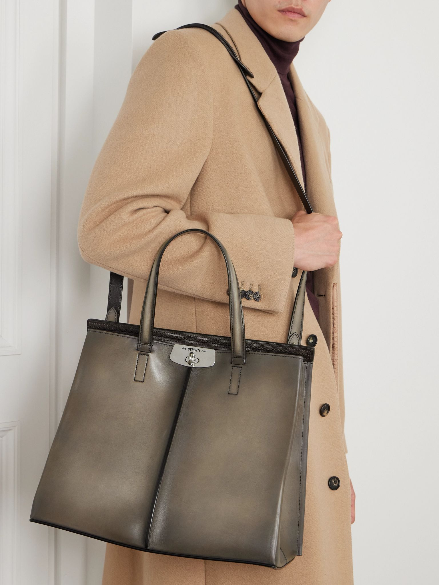 Luti 38 Venezia Leather Tote Brown - 2