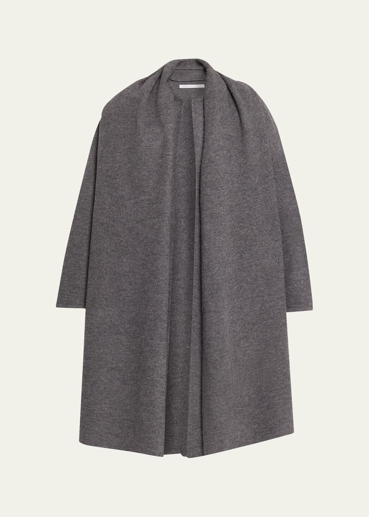 Wool Cloak Sweater Coat - 1