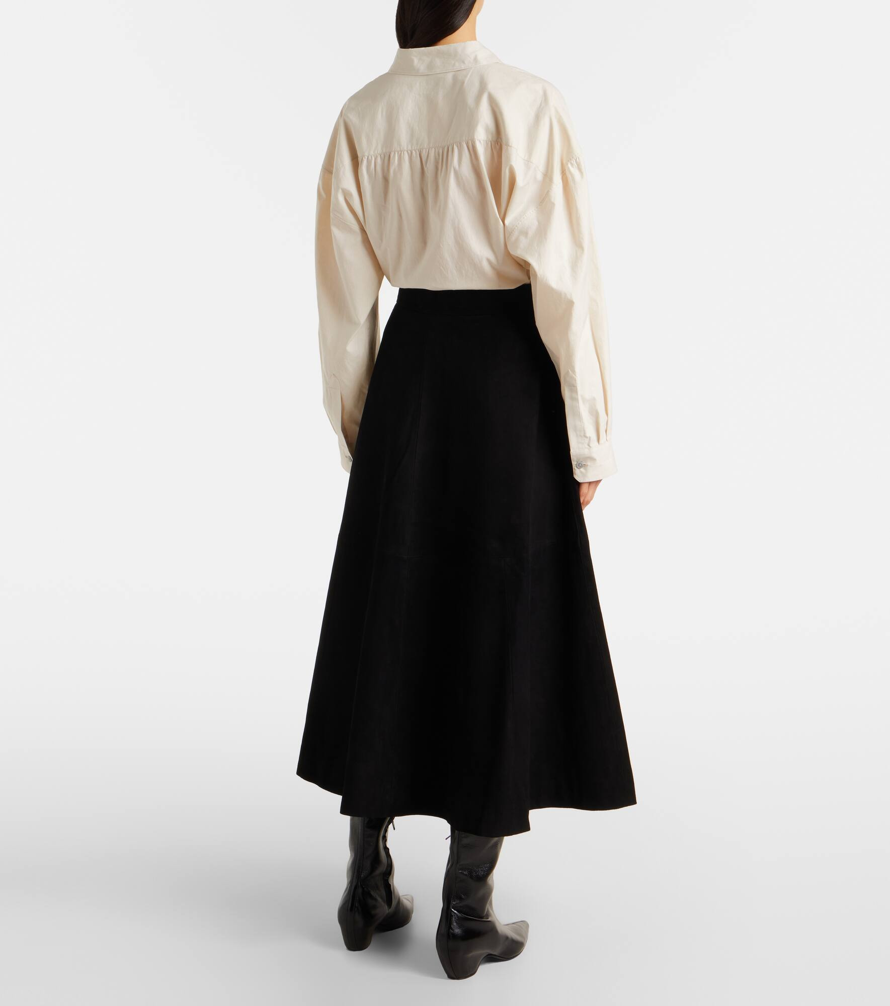 Suede midi skirt - 3