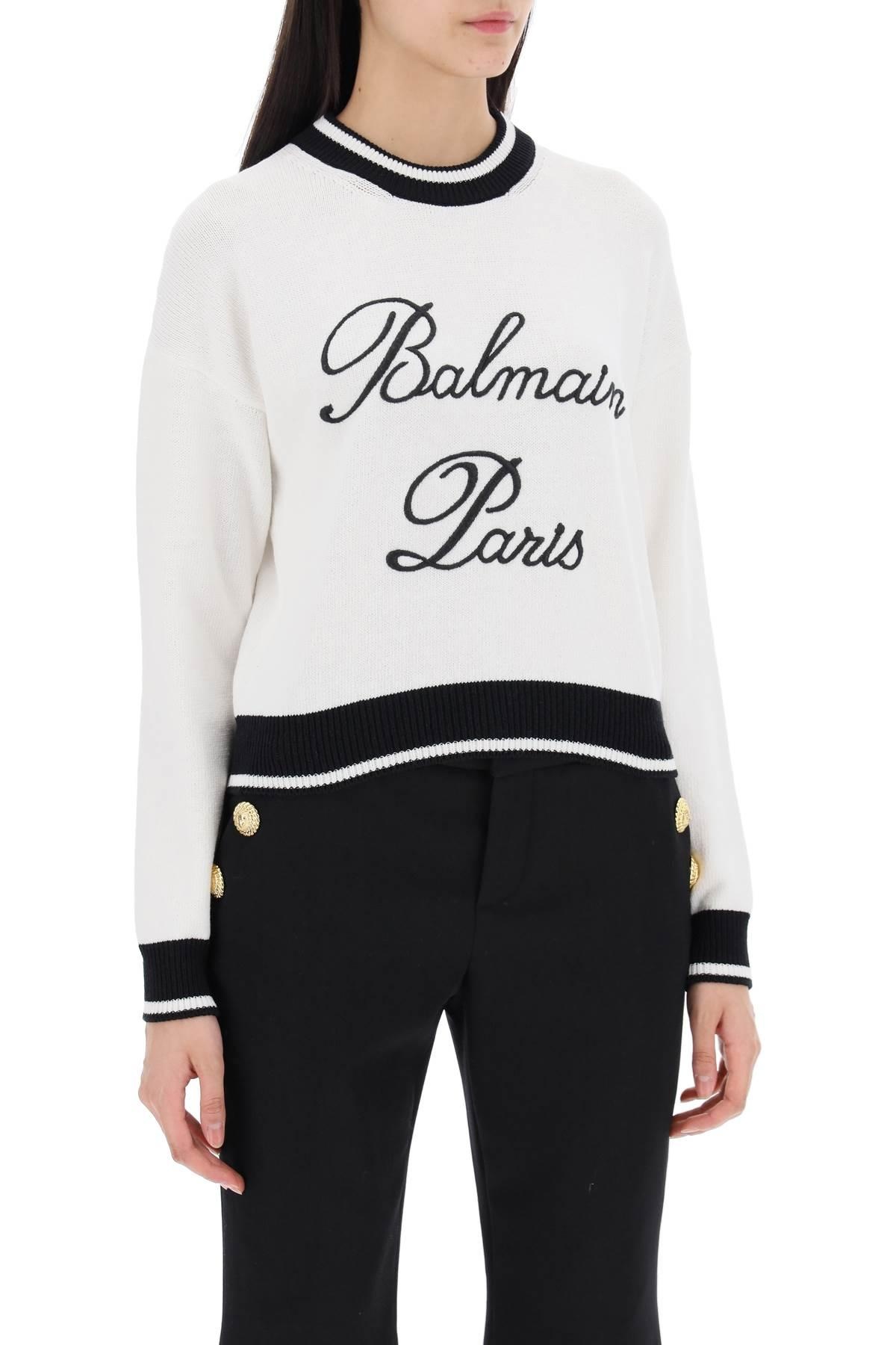 Balmain Embroidered Logo Pullover - 3