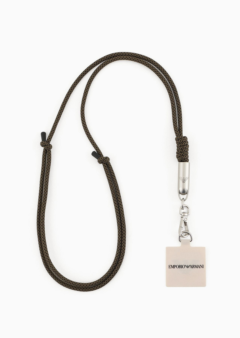 Emporio Armani Sustainability Values Capsule Collection cord mobile phone holder strap 3