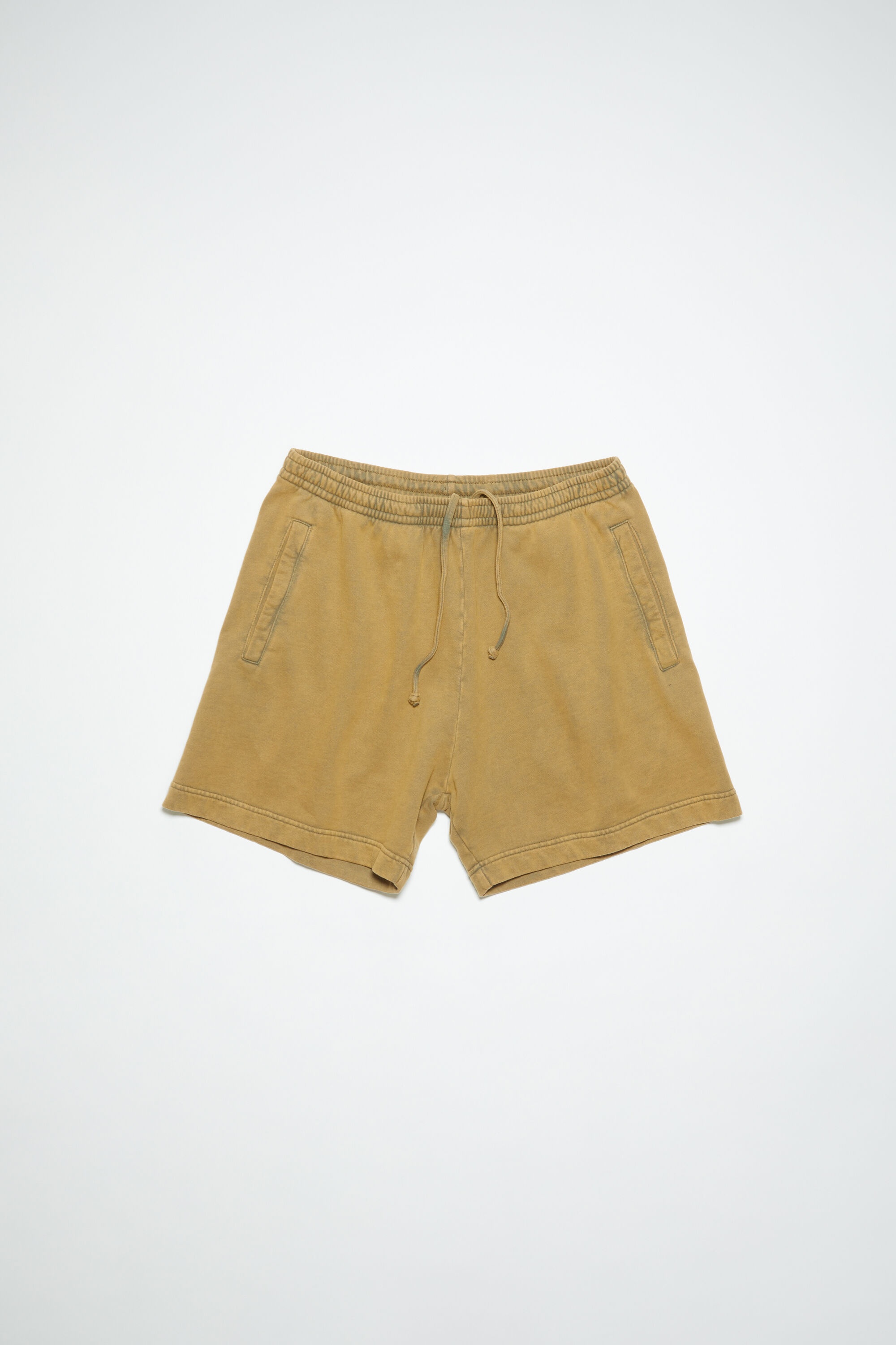 Cotton sweat shorts - Sage green - 1