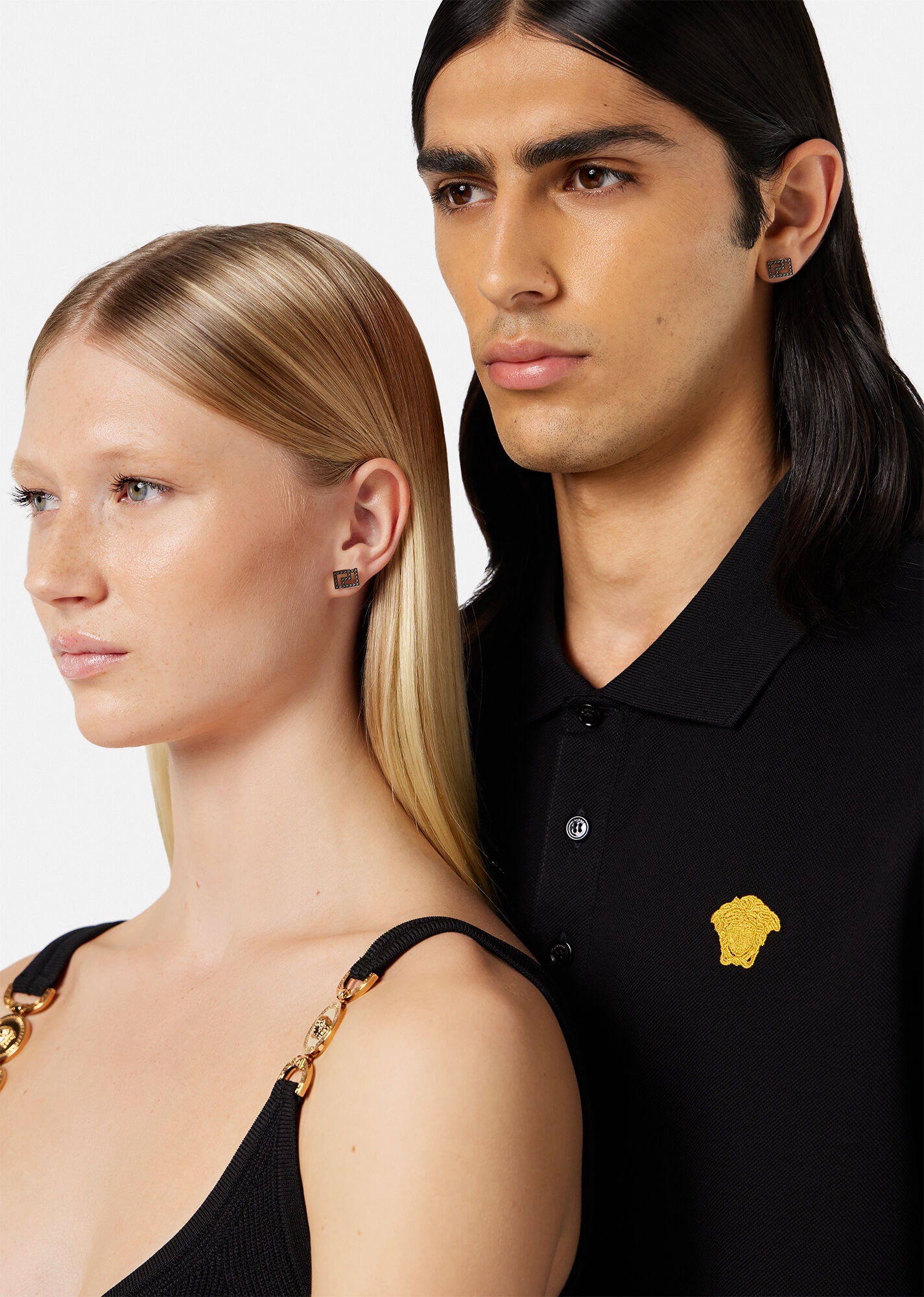 Studded Greca Earrings - 3