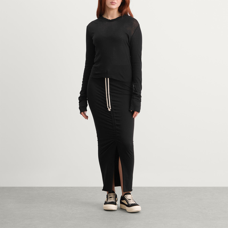 Rick Owens DRKSHDW Rick Owens DRKSHDW Soft EDFU Midi Skirt outlook