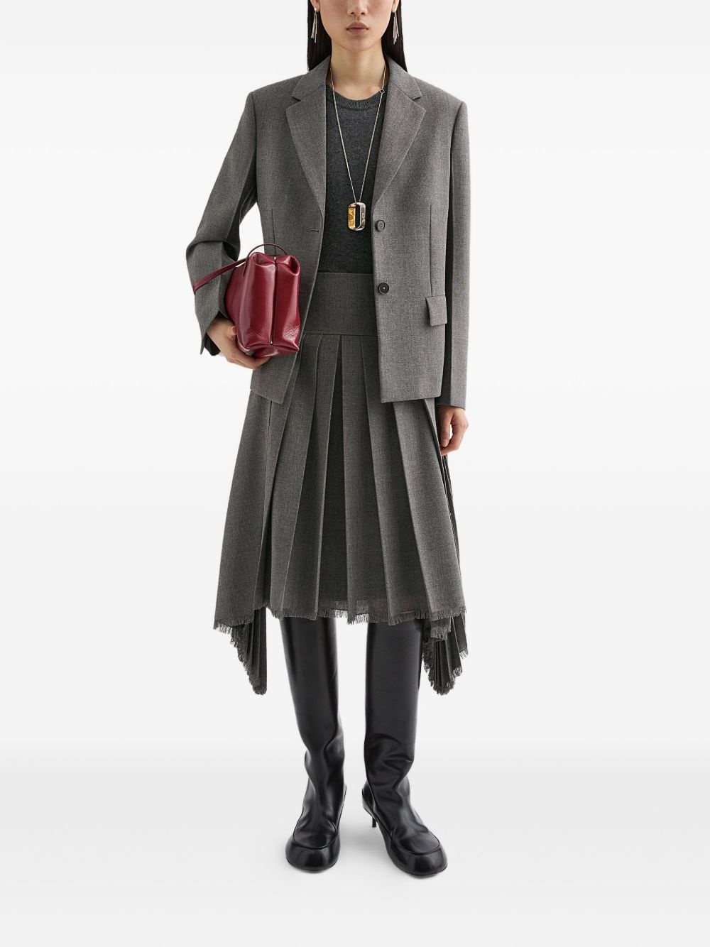 mélange-effect blazer - 2