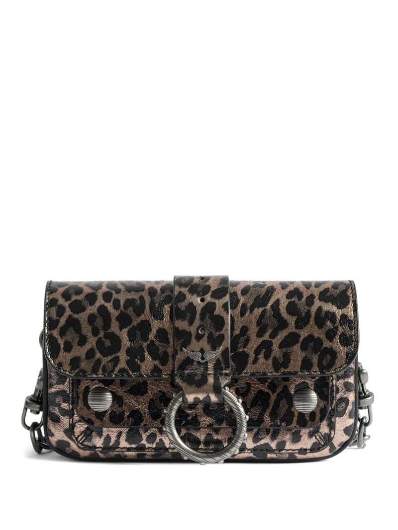 Kate leopard-print clutch 1