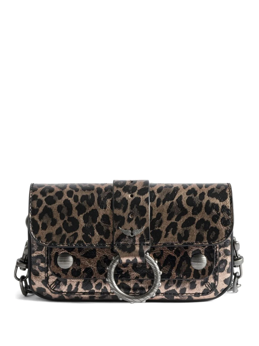 Kate leopard-print clutch - 1