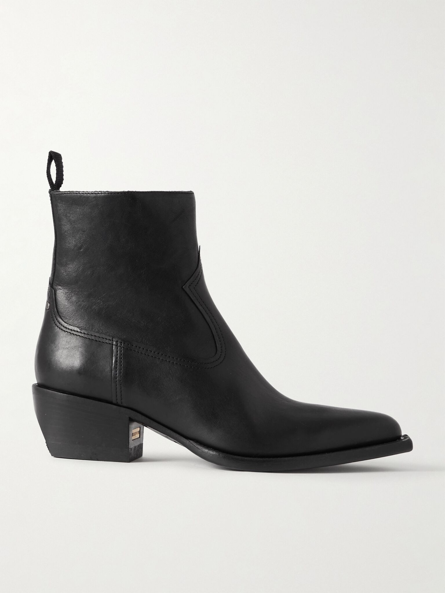Debbie leather ankle boots Black - 1