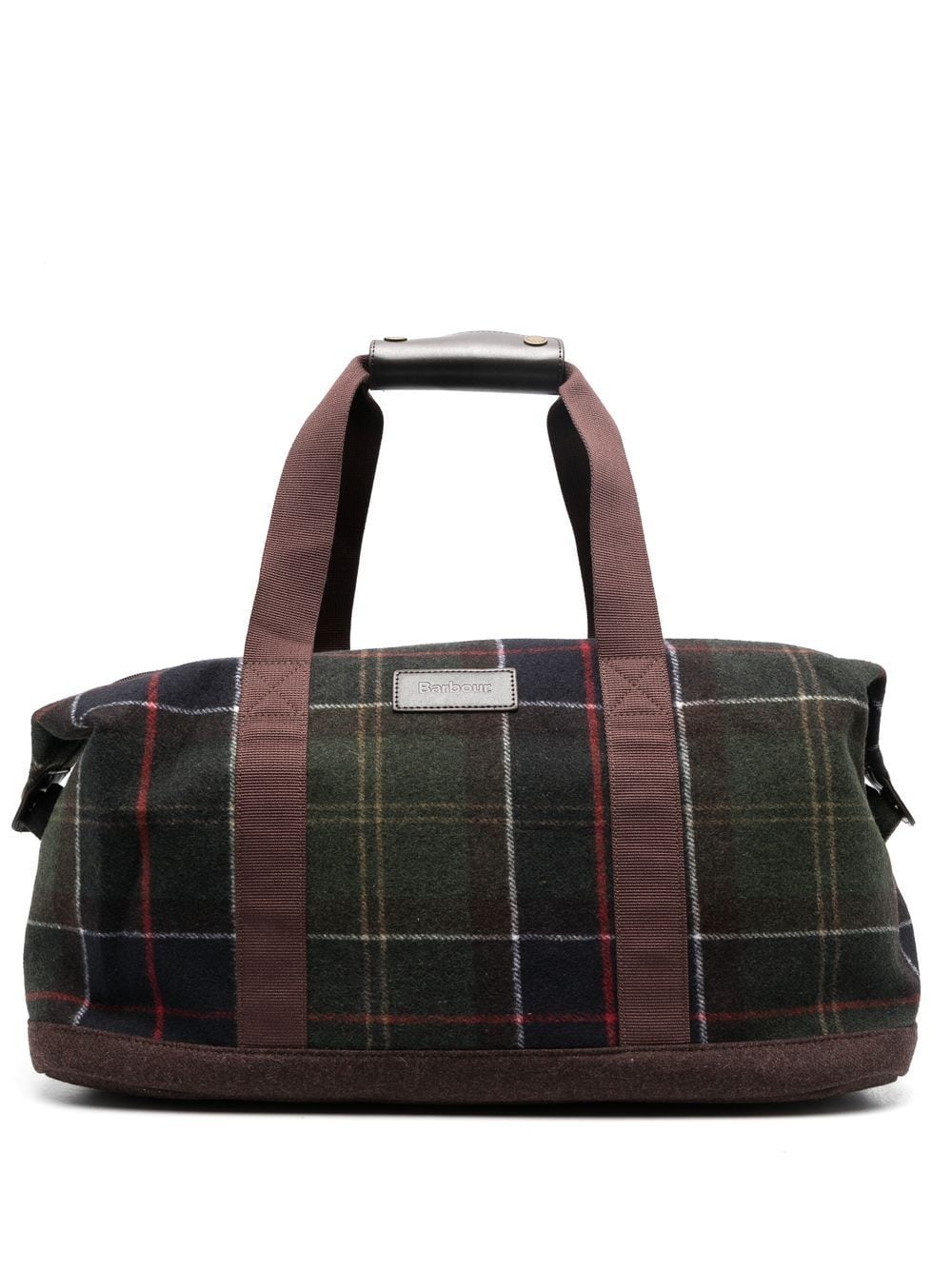 tartan-check holdall - 1