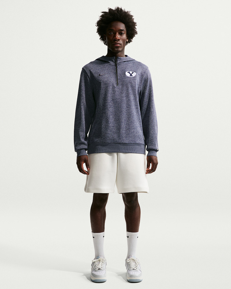 BYU Cougars Nike NCAA Men's Basketball Coaches' Pullover Hoodie 4