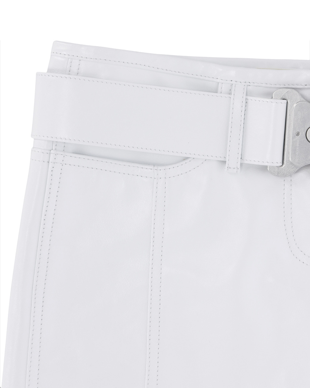 LEATHER SKIRT WITH BELT - 7