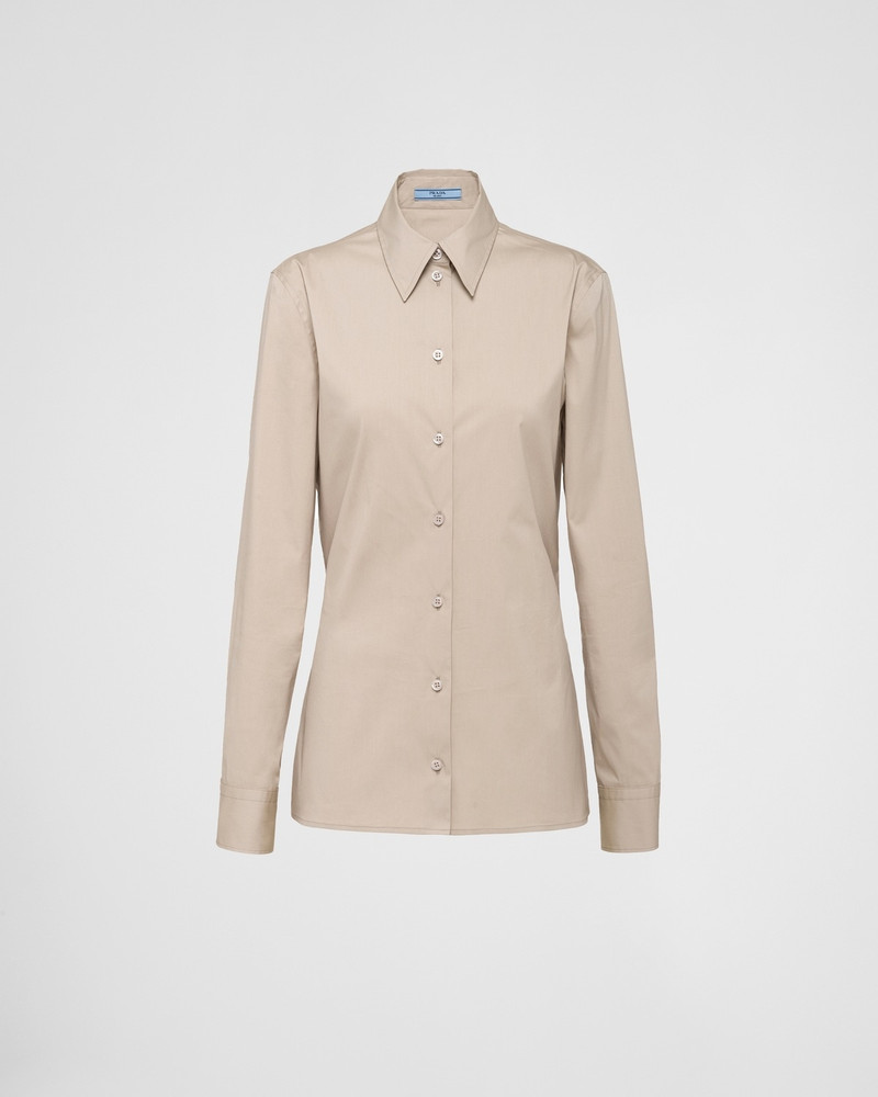 Stretch poplin shirt 1