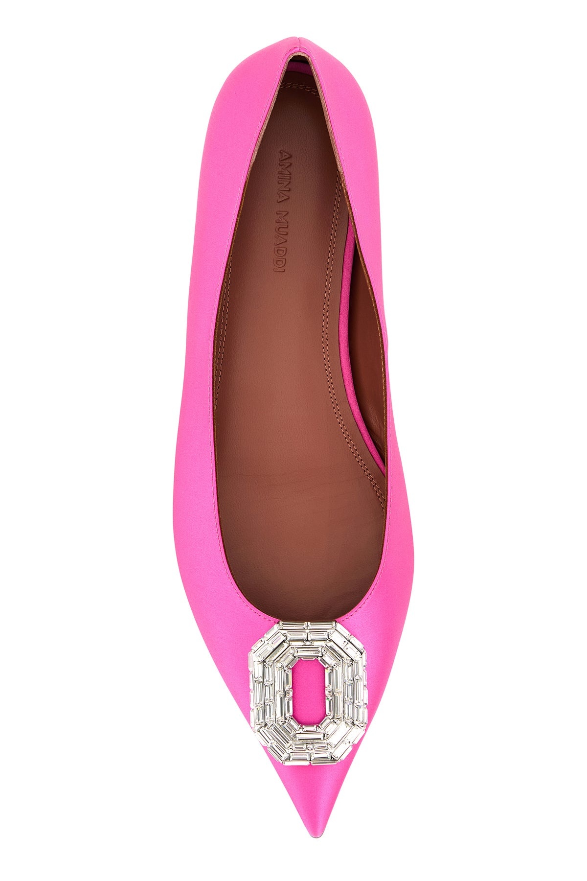 Fuchsia satin Camelia ballerinas - 4