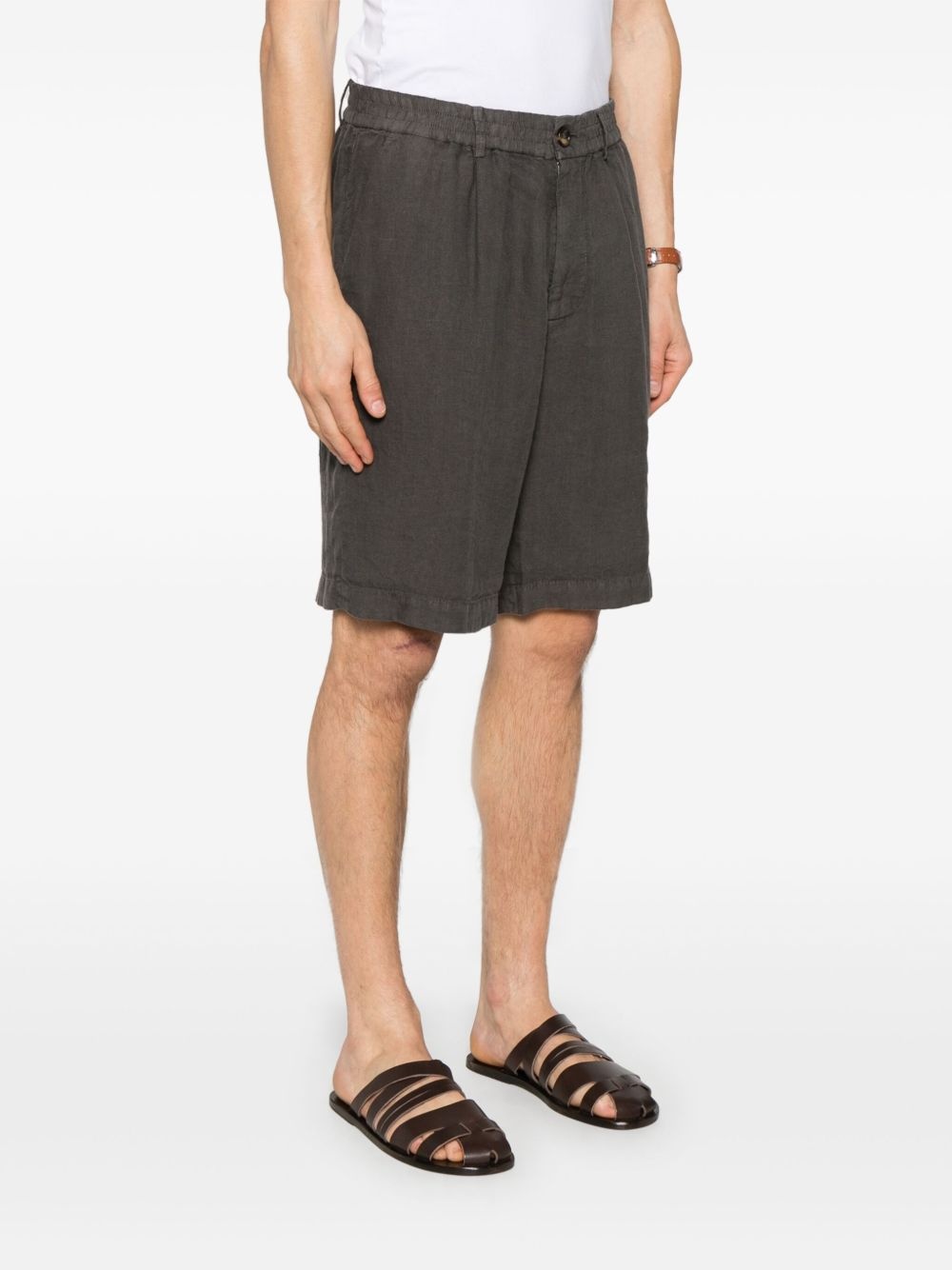 linen shorts - 3