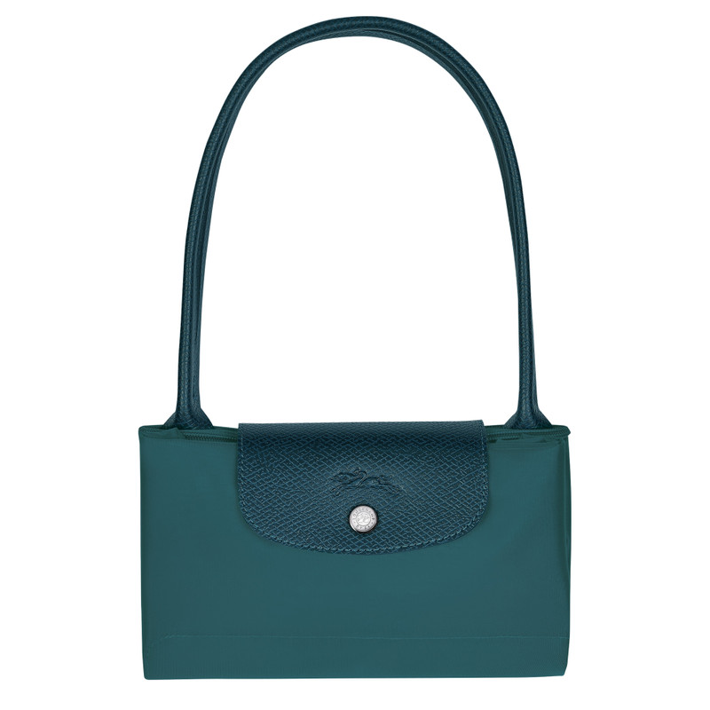 Le Pliage Green M Tote bag Peacock - Recycled canvas 5