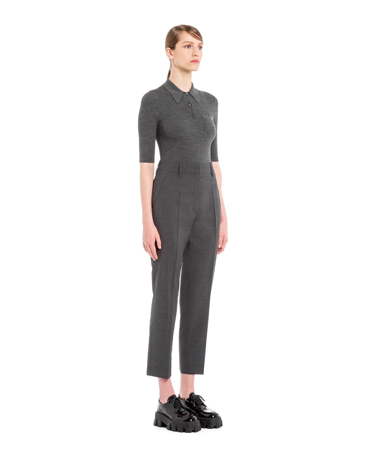 Printed light wool trousers - 3
