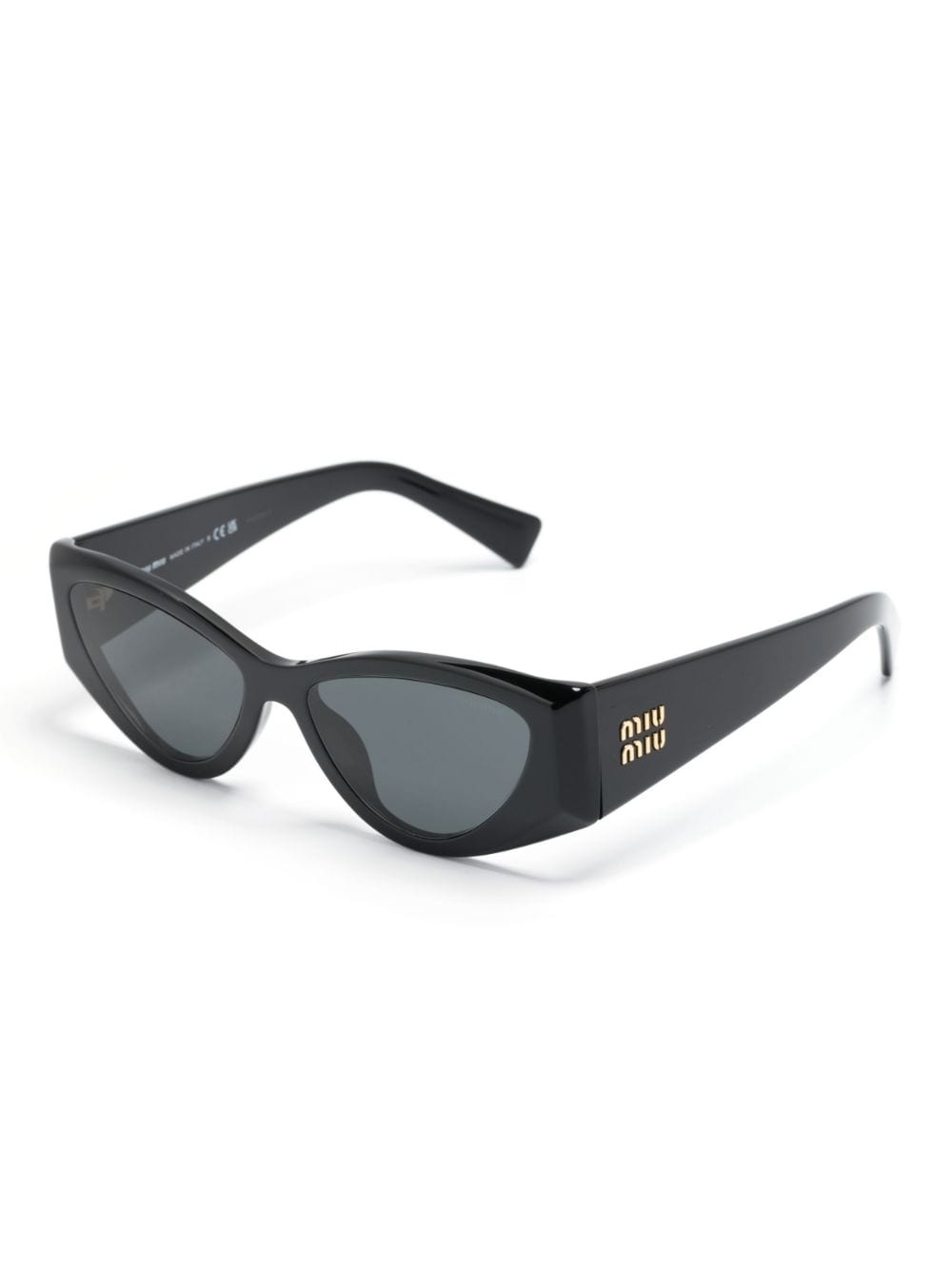 cat-eye frame logo sunglasses - 2