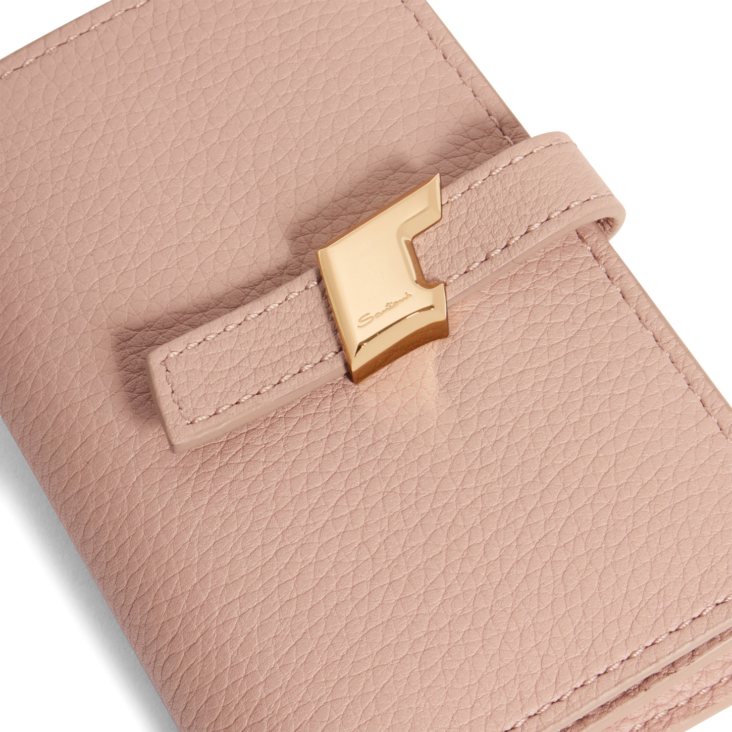 Pink tumbled leather credit card holder - 5