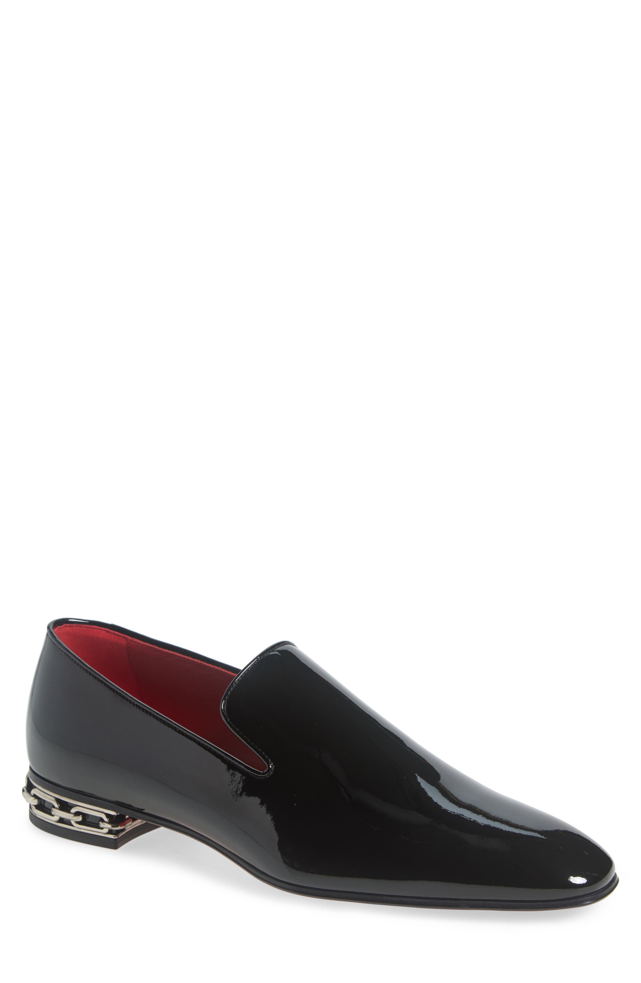 Christian Louboutin Dandy Atlas Venetian Loafer in J323-Black/Lin Loubi at Nordstrom - 1