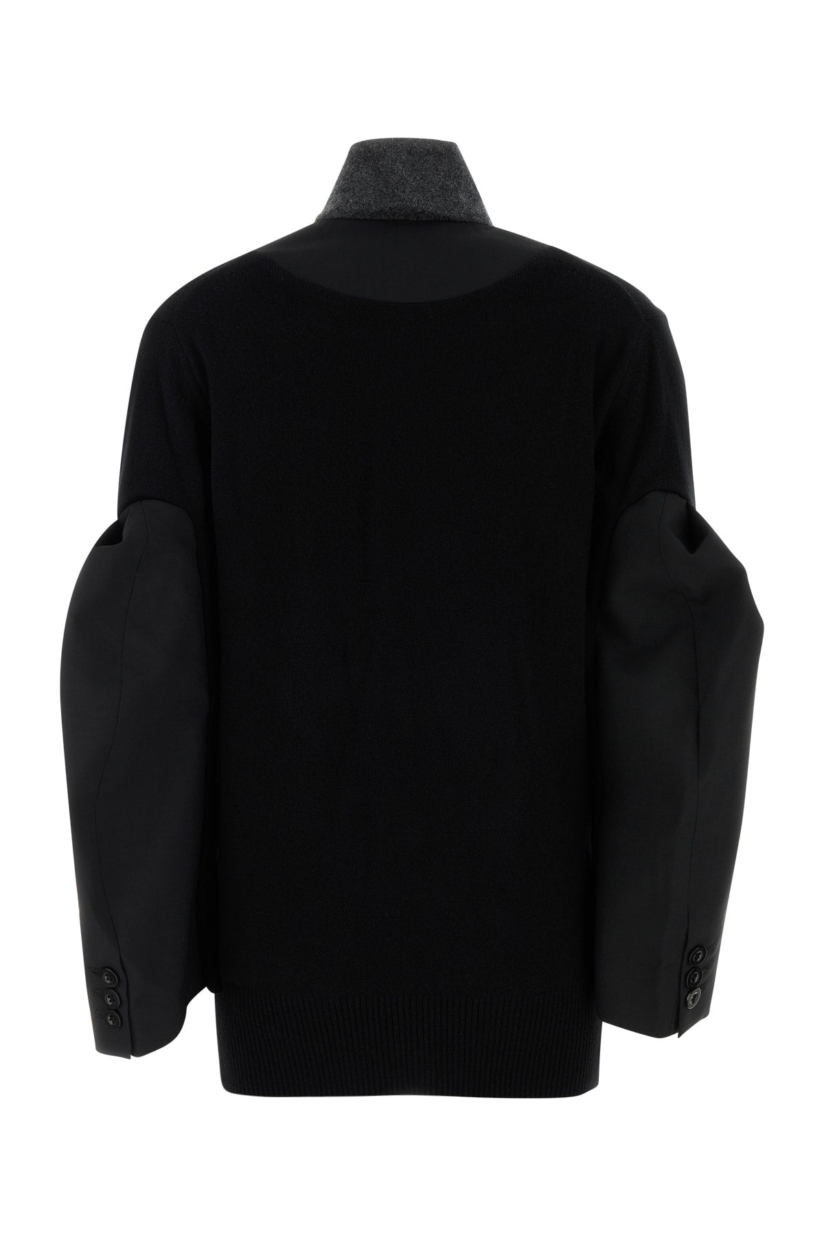 Sacai Women Suiting X Knit Jacket - 2