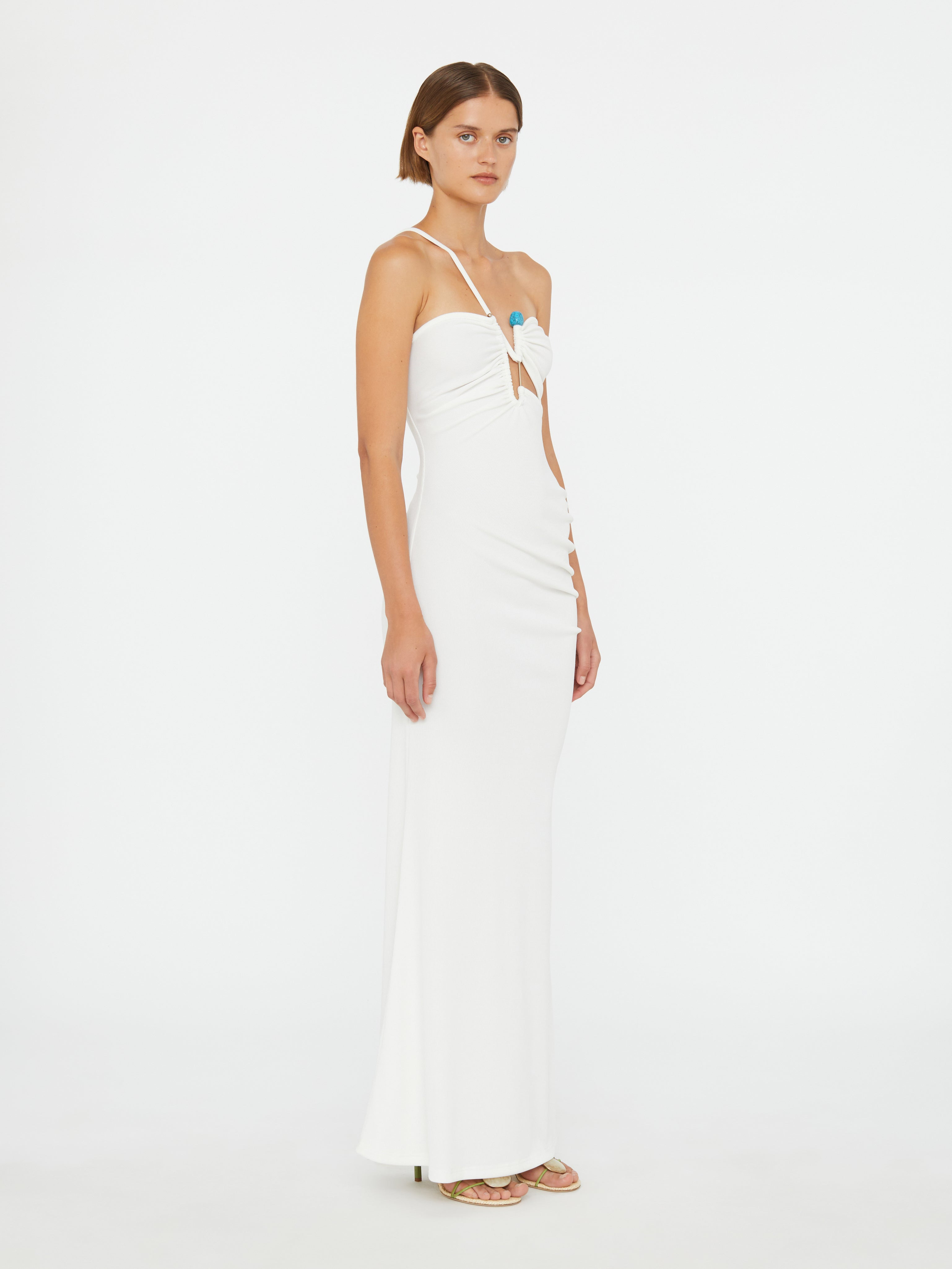Crystal Pin Cutaway Cami Dress - 2