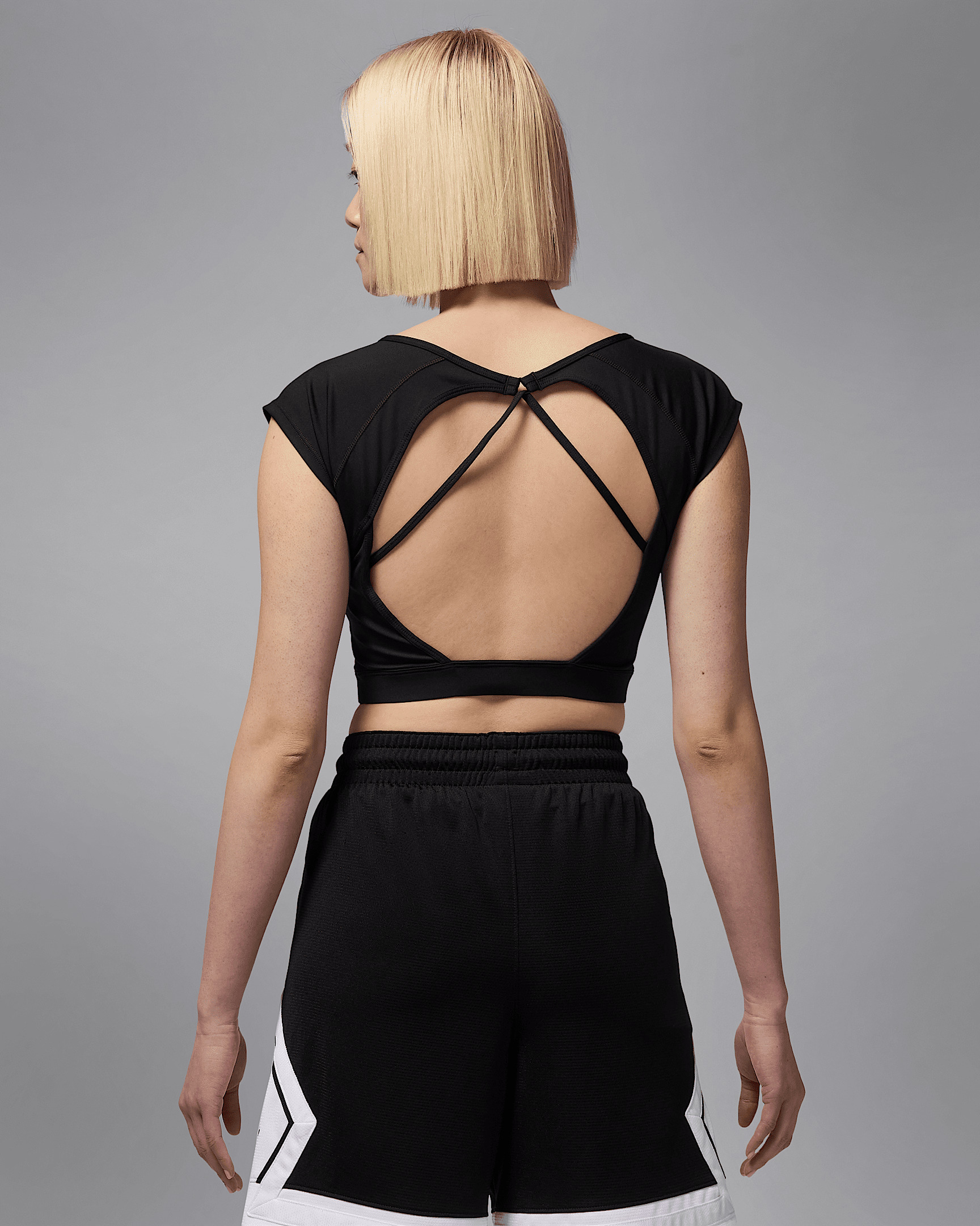 Jordan Sport Women's Short-Sleeve Knit Crop Top - 2