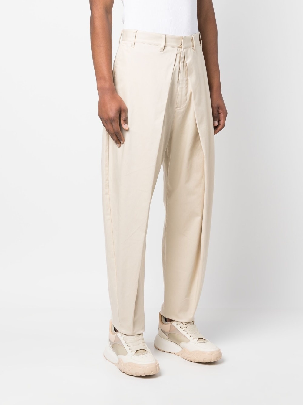 layered tapered trousers - 3