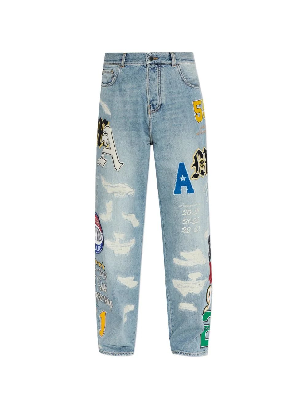 patchwork jeans - 1