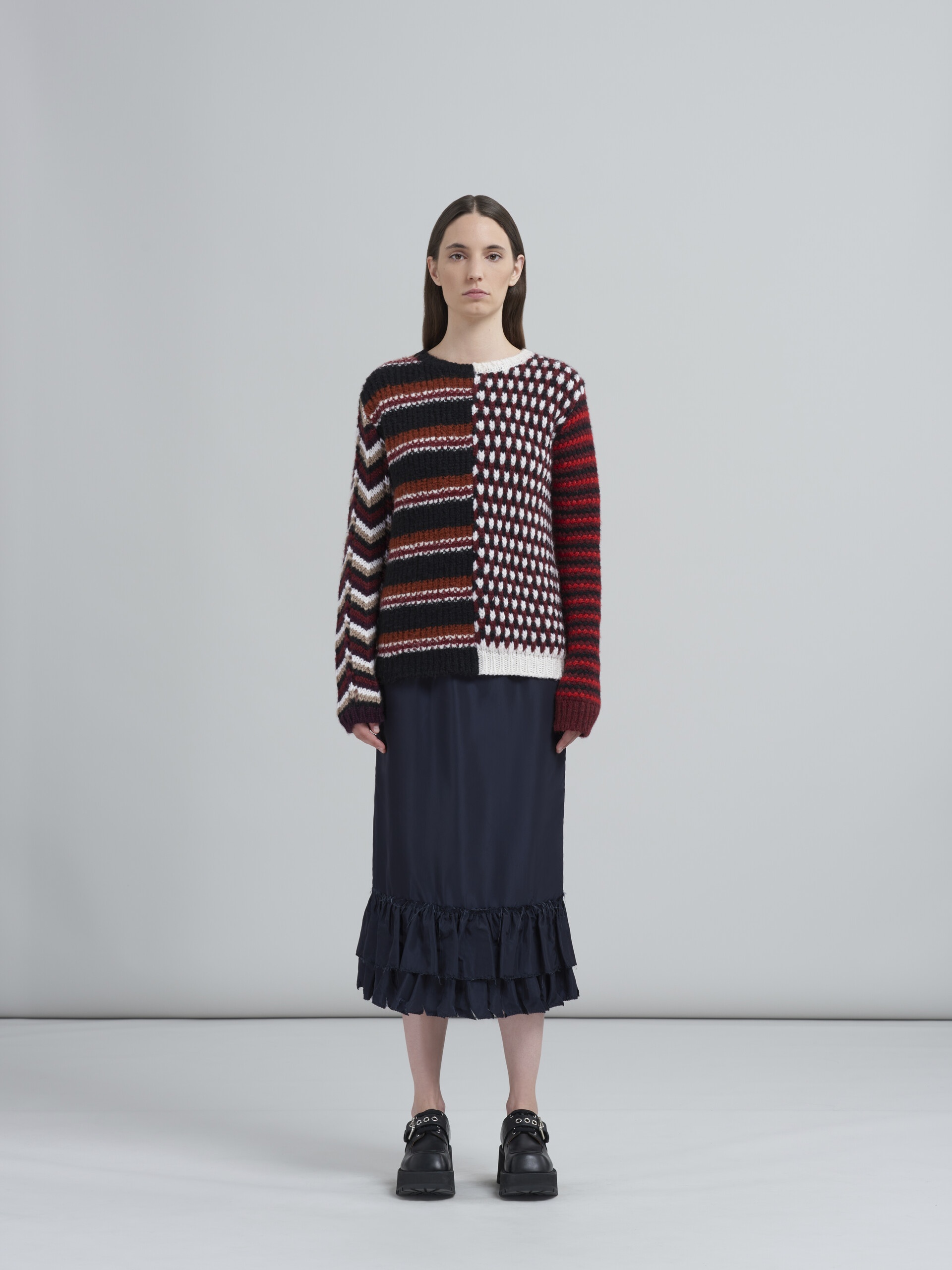 VISCOSE FAILLE SKIRT - 2