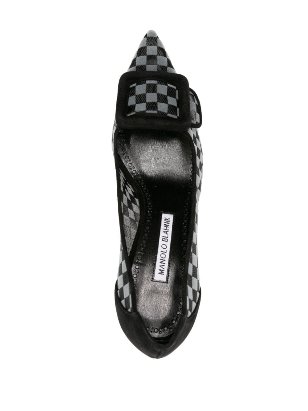 Maysale 70mm checkerboard pumps - 4