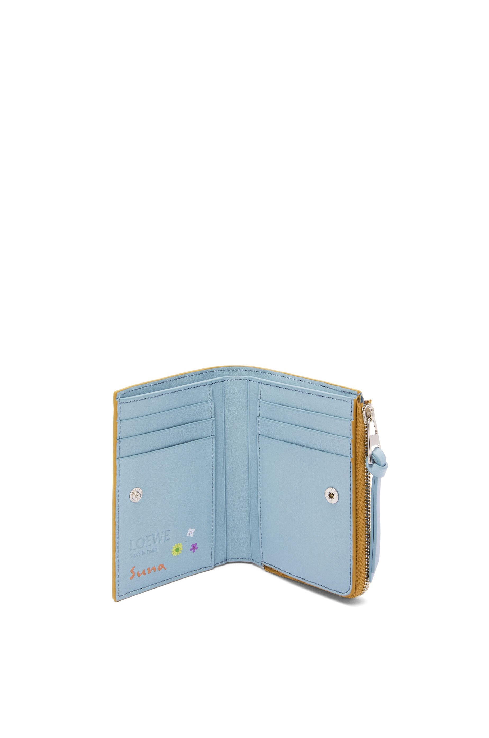 Tapir slim zip bifold wallet in satin calfskin - 2