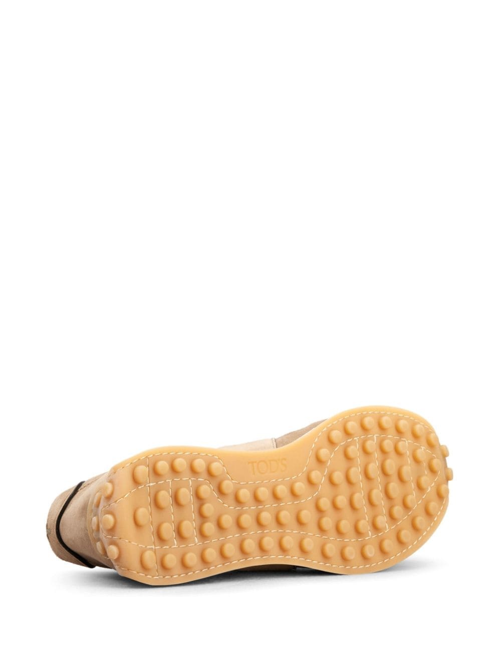 panelled suede lace-up sneakers - 4