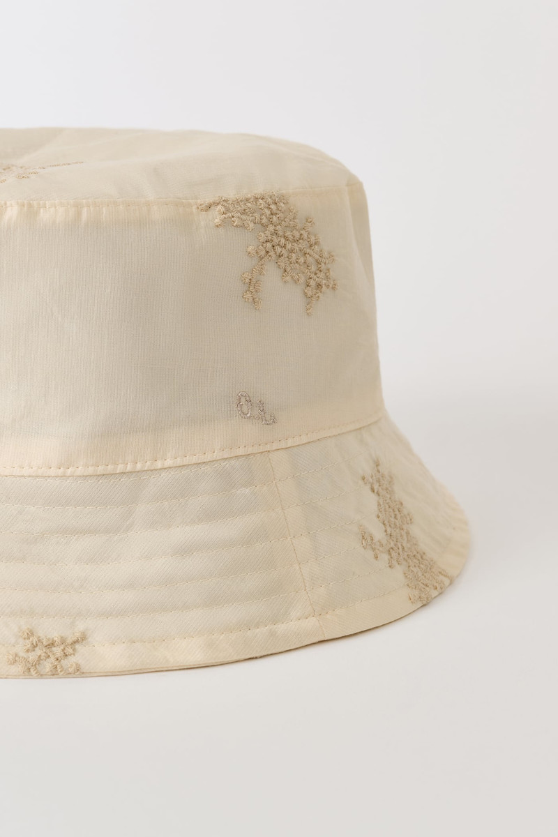 Our Legacy Bucket Hat Ivory Bloom Ethereal Veil outlook